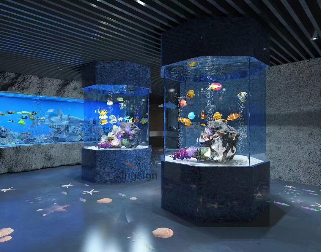 ایکویریم دنیا کا روشن پرل -بڑے ایکریلک فش ٹینک